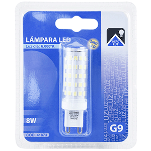 Lámpara LED G9 8W 6000K