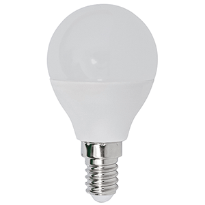 Lámpara esférica LED E14 6W 6000ºK