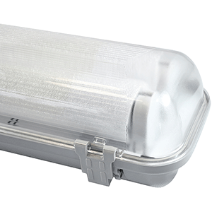 Pantalla estanca LED C/tubo 2X18W  6000ºK 1 punta