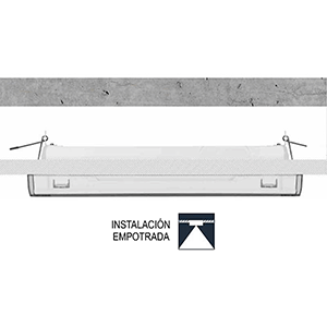 Marco para empotrar la serie LED de emergencia 278x115x36mm