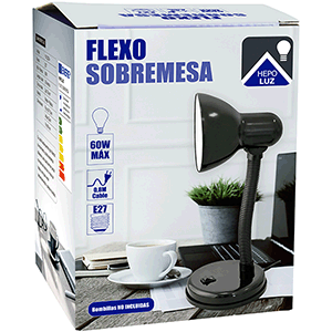 Flexo de estudio E27 negro