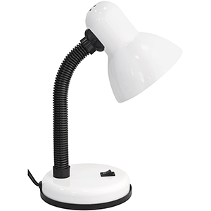 Flexo de estudio E27 blanco