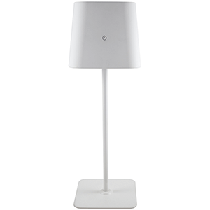 Lámpara LED solar de sobremesa 10W recargable, color blanco.