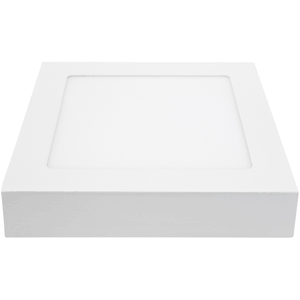 Panel de superficie LED cuadrado 12W 6400ºK, blanco