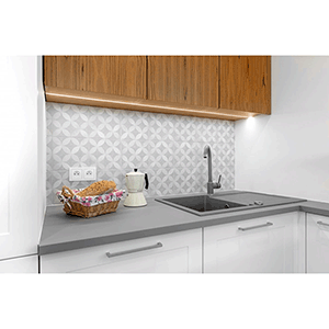 Perfil plano para tira LED Superficie 2m