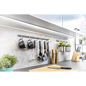 Perfil plano para tira LED Superficie 2m