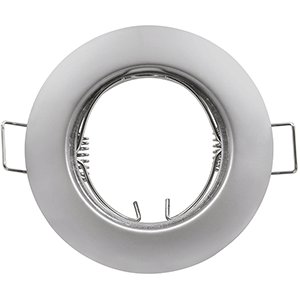 Aro fijo redondo aluminio cromo mate