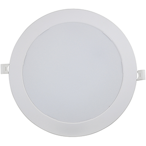 Panel LED redondo de empotrar en PP 18W 6000ºK
