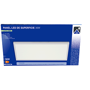 Panel rectangular de superficie LED 36W 4000ºK