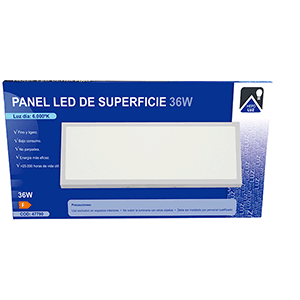 Panel rectangular LED de superficie LED 36W 6000ºK
