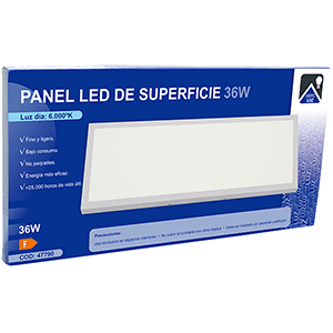 Panel rectangular LED de superficie LED 36W 6000ºK