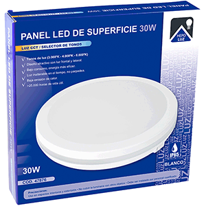 Panel LED red. Superficie 30W 3CCT IP65 Blanco