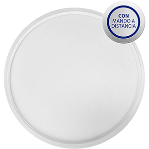 Panel LED redondo superficie 35W 6000ºK 3CCT con mando