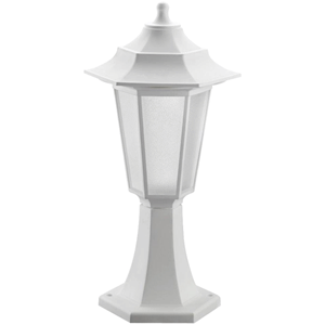 Farol sobre muro E27 Clase II IP44 blanco