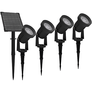Set de 4 picas solares LED 4Ah 6000ºK