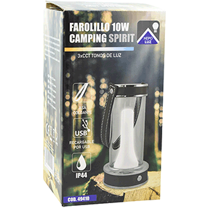 Farol de camping LED 10W 3CCT recargable