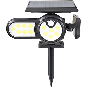 Aplique pica solar LED con sensor 3 focos