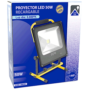 Proyector LED 50W recargable