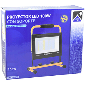 Proyector LED con soporte 100W 6000K