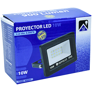 Proyector LED SMD 10W 6000K negro