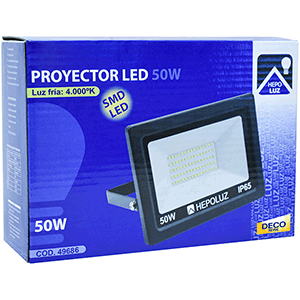 Proyector LED SMD 50W 4000K negro