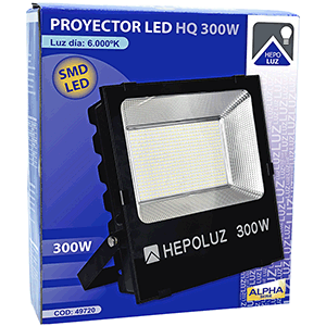 Proyector LED SMD HQ 300W 6000K negro