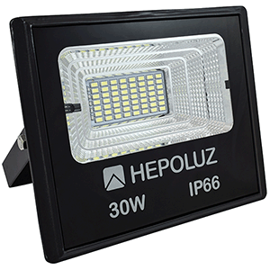 Proyector LED solar 30W 6000K con placa solar exterior