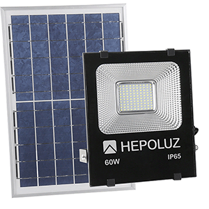 Proyector LED solar con sensor 60W 6000K placa solar de exterior