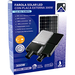 Farola solar 300W 6000ºK