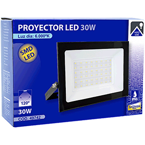 Proyector led SMD 30w Sigma negro