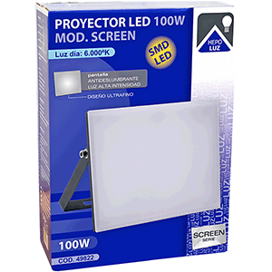 Proyector LED SMD100W 6000ºK Modelo Screen.