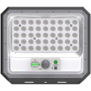 Proyector LED solar ABS 100W 6000ºK con sensor