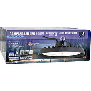 Campana LED UFO Alta eficiencía 200W 6000ºK