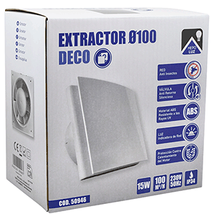 EXTRACTOR 15W Ø100 230V DECO