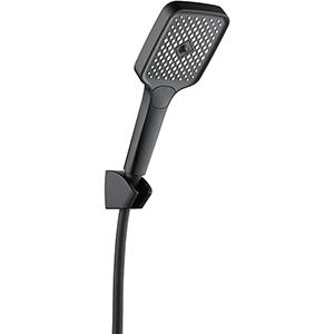 Set de mango de ducha de 3 funciones, color negro