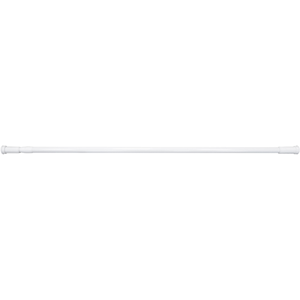 Barra telescópica para cortina de ducha 140x260cm blanca