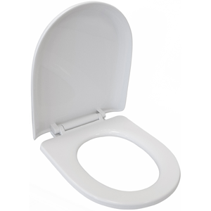 Tapa WC de PP Caída amortiguada (forma en U) blanca