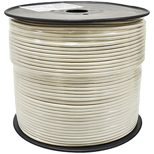 Cable teléfono a red 4 hilos marfil