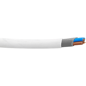 Manguera flexible de PVC 2x2.5mm² 100m blanca