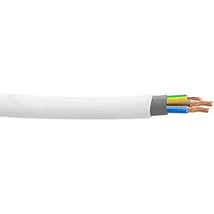 Manguera flexible de PVC 3x1mm² 100m blanca
