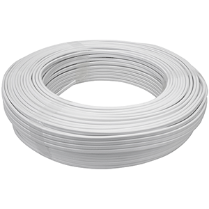 Manguera flexible de PVC plana 2x1mm² 100m blanca