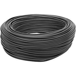 Hilo unipolar flexible aislado PVC 6mm² 100m negro