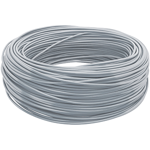 Unipolar flexible aislado PVC sin halógenos 4mm² 100m gris