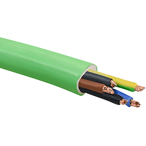 Manguera RZ1-K libre halógenos 0.6/1kv 5x2.5mm² 100m verde