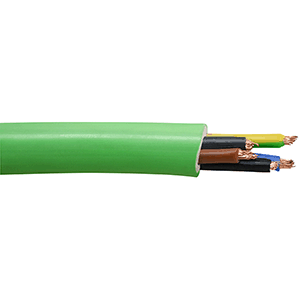 Manguera RZ1-K libre halógenos 0.6/1kv 5x2.5mm² 100m verde