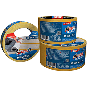 Cinta doble cara transparente 25mmx25m para suelo