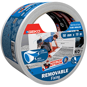 Cinta doble cara 50mmX10m suelo.