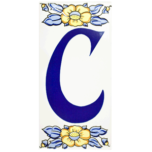 Letra de cerámica C