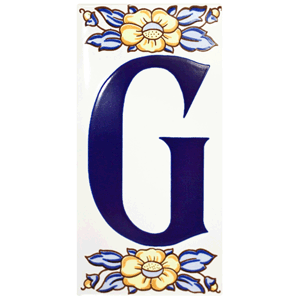 Letra de cerámica G