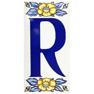 Letra de cerámica R